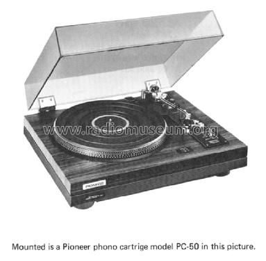 Direct Drive Turntable PL-51; Pioneer Corporation; (ID = 1648219) R-Player