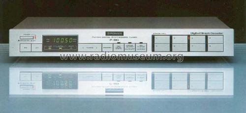 FM/AM Digital Synthesized Tuner F-90; Pioneer Corporation; (ID = 1994740) Radio
