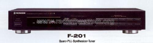 FM / AM Digital Synthesizer Tuner F-201; Pioneer Corporation; (ID = 1234748) Radio