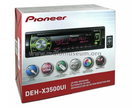 FM/AM/RDS/CD Car Radio Receiver DEH-X3500UI; Pioneer Corporation; (ID = 3075964) Car Radio