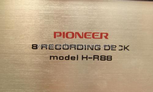 8 Recording Deck H-R88; Pioneer Corporation; (ID = 1515249) Sonido-V