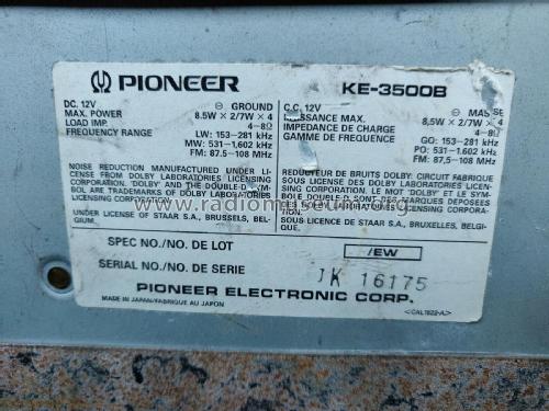 KE-3500B; Pioneer Corporation; (ID = 2882008) Autoradio