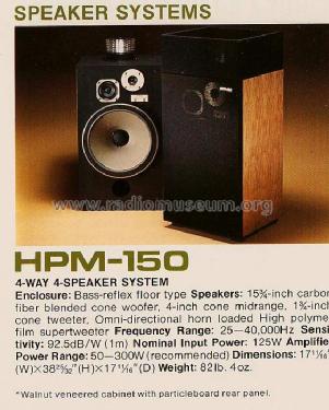 4 Way Speaker System HPM-150; Pioneer Corporation; (ID = 161588) Parlante