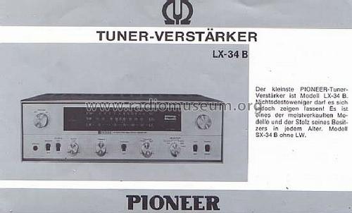 FM/MW/LW Multiplex Receiver LX-34B; Pioneer Corporation; (ID = 590585) Radio