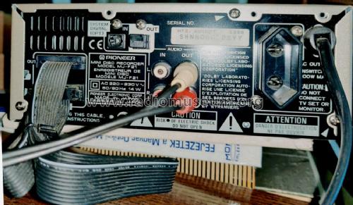 Mini Disc Recorder MJ-F21; Pioneer Corporation; (ID = 2932609) Sonido-V