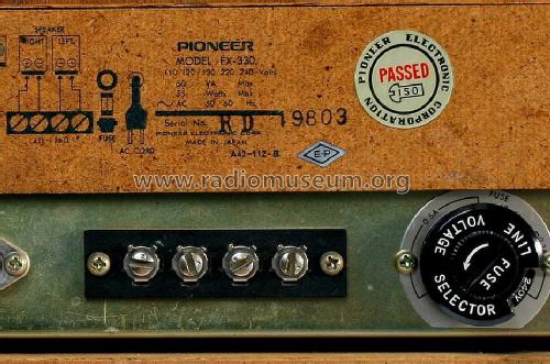 FM Stereo Receiver FX-330; Pioneer Corporation; (ID = 3115689) Radio