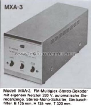 FM Multiplex Adapter MXA-3; Pioneer Corporation; (ID = 560112) mod-past25