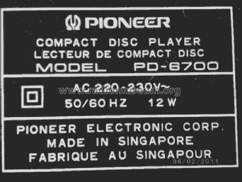 Pioneer Bellissima coppia lettore CD player e Radio Tuner Stereo Pioneer PD 6700  F-443 