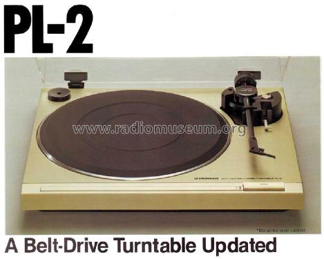 Auto-Return Stereo Turntable PL-2; Pioneer Corporation; (ID = 1648686) Reg-Riprod