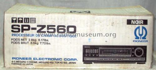 Sound Field Processor SP-Z560; Pioneer Corporation; (ID = 1232289) Ampl/Mixer