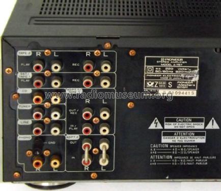 Reference Stereo Amplifier A-757; Pioneer Corporation; (ID = 1728233) Ampl/Mixer