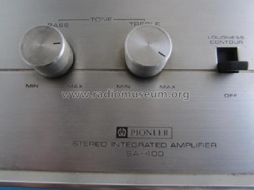 Stereo Integrated Amplifier SA-400; Pioneer Corporation; (ID = 1737687) Ampl/Mixer