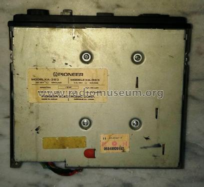 Soft Loading Auto-Reverse Cassette Car Stereo KA-363; Pioneer Corporation; (ID = 2281284) R-Player