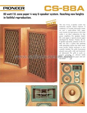 Speaker System CS-88A; Pioneer Corporation; (ID = 2038389) Speaker-P