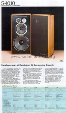 Speaker System S-1010; Pioneer Corporation; (ID = 2100207) Altavoz-Au