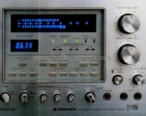 Stereo Cassette Tape Deck CT-F1250; Pioneer Corporation; (ID = 556916) R-Player