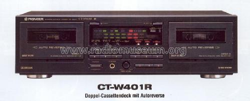 Stereo Double Cassette Deck CT-W401R; Pioneer Corporation; (ID = 1235847) R-Player