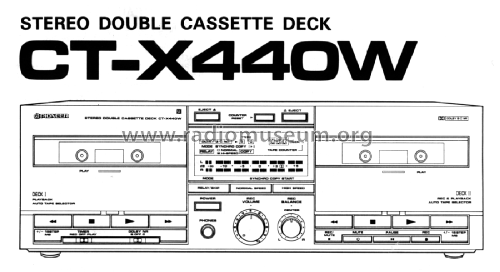 Stereo Double Cassette Deck CT-X440W; Pioneer Corporation; (ID = 2345863) R-Player