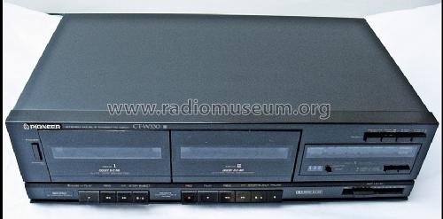 Stereo Double Cassette Deck CT-W330; Pioneer Corporation; (ID = 1527420) R-Player