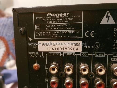 Stereo Integrated Amplifier A-307R; Pioneer Corporation; (ID = 2999592) Ampl/Mixer
