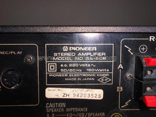 Stereo Amplifier SA-408; Pioneer Corporation; (ID = 2276147) Ampl/Mixer