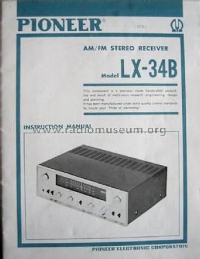 FM/MW/LW Multiplex Receiver LX-34B; Pioneer Corporation; (ID = 1687041) Radio