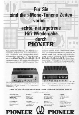 AM/FM Multiplex Receiver SX-34; Pioneer Corporation; (ID = 1639352) Radio