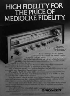 Stereo Receiver SX-450; Pioneer Corporation; (ID = 2099734) Radio