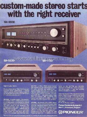Stereo Receiver SX-7730; Pioneer Corporation; (ID = 2606899) Radio