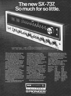 Stereo Receiver SX-838; Pioneer Corporation; (ID = 2099732) Radio