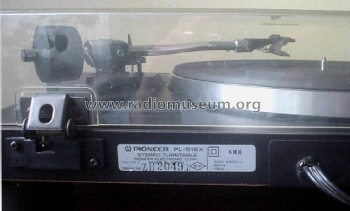Stereo Turntable PL-512X; Pioneer Corporation; (ID = 1651029) Enrég.-R