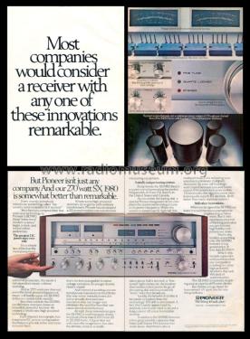 Stereo Receiver SX-1980; Pioneer Corporation; (ID = 2075307) Radio