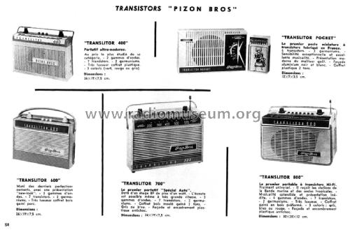 Translitor 600; Pizon Bros JMP; (ID = 2090349) Radio