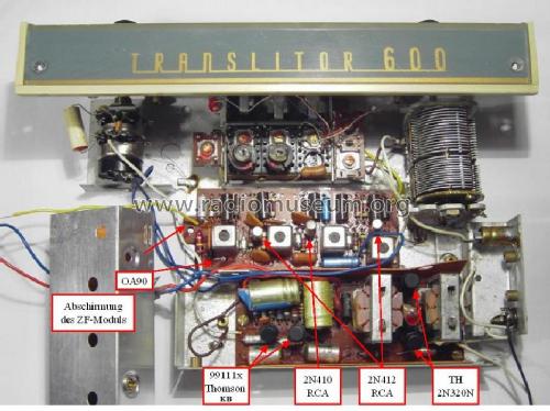 Translitor 600; Pizon Bros JMP; (ID = 420021) Radio