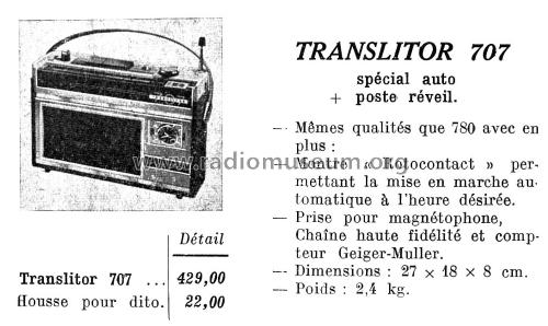 Translitor 707; Pizon Bros JMP; (ID = 2526260) Radio