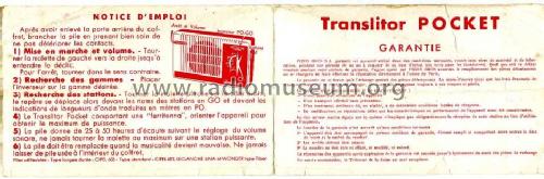 Translitor Pocket ; Pizon Bros JMP; (ID = 430440) Radio