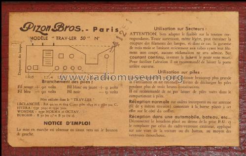 Trav-ler 50; Pizon Bros JMP; (ID = 667508) Radio