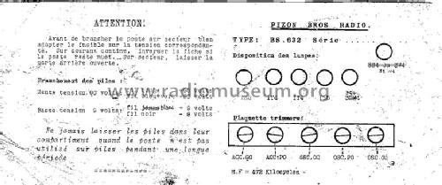 Trav-Ler BS632; Pizon Bros JMP; (ID = 1525762) Radio