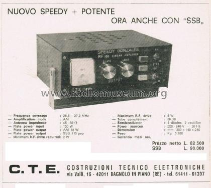 Speedy Gonzales; Linear Amplifier RF 100; Play Kits - see also (ID = 2746863) Ampl. HF