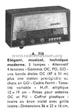 A715; Point Bleu; Paris - (ID = 2171441) Radio