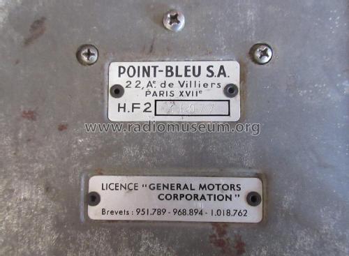 Autoradio HF2 et P338; Point Bleu; Paris - (ID = 2910993) Car Radio