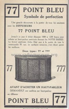 Diffuseur 777; Point Bleu; Paris - (ID = 2644261) Speaker-P