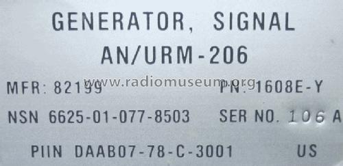 Signal Generator 1108E-Y AN/URM-206; Polarad Electronics (ID = 1088912) Equipment