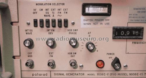 Signal Generator 1108E-Y AN/URM-206; Polarad Electronics (ID = 1088914) Equipment