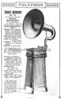 Stand-Automat 16; Polyphonwerke AG, (ID = 3170296) TalkingM