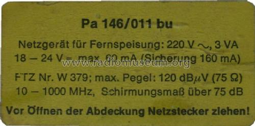 Netzgerät für Fernspeisung Pa146/001 bu; Polytron; Bad (ID = 877185) Power-S