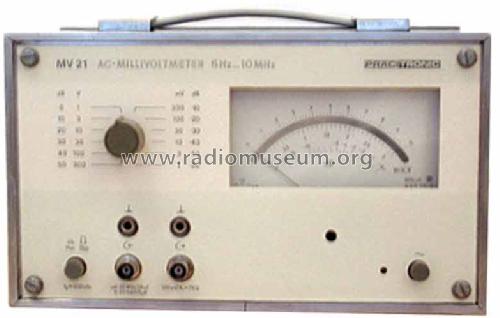 AC-Millivoltmeter MV21; Präcitronic Dresden, (ID = 374890) Equipment