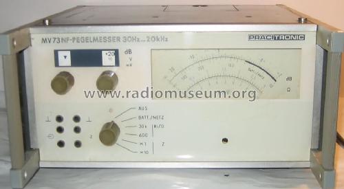 NF-Pegelmesser MV 73; Präcitronic Dresden, (ID = 618034) Ausrüstung