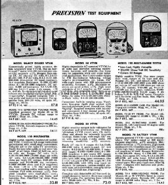 Multimeter 110; Precision Apparatus (ID = 3084964) Equipment
