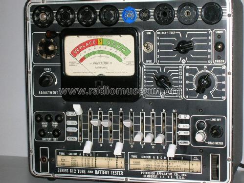 Tube and Battery Tester 612; Precision Apparatus (ID = 1766780) Equipment